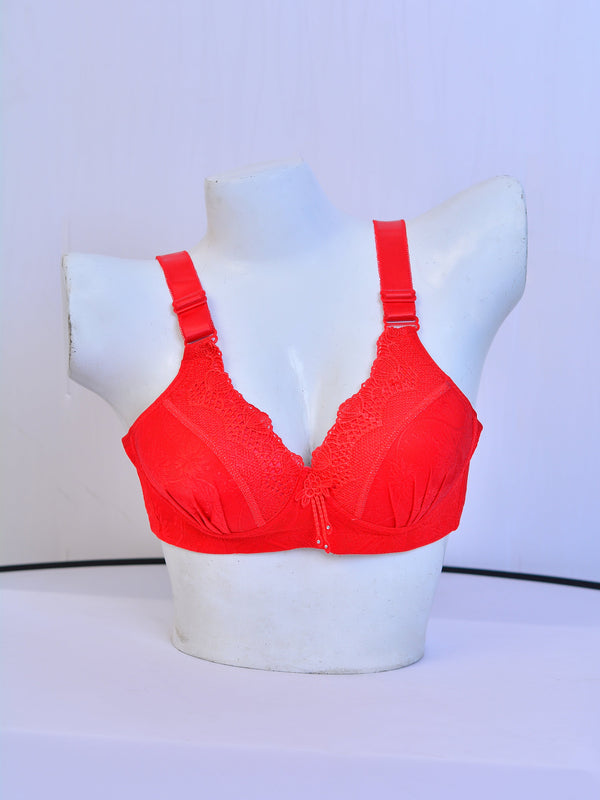 High Quality Adjustable Straps Cute Embroidered Padded Bridal Bra